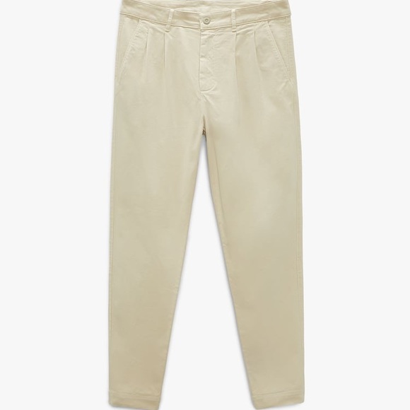 Zara REGULAR FIT PLEATED PANTS.  Size EU. 38 USA 30 - Picture 3 of 8